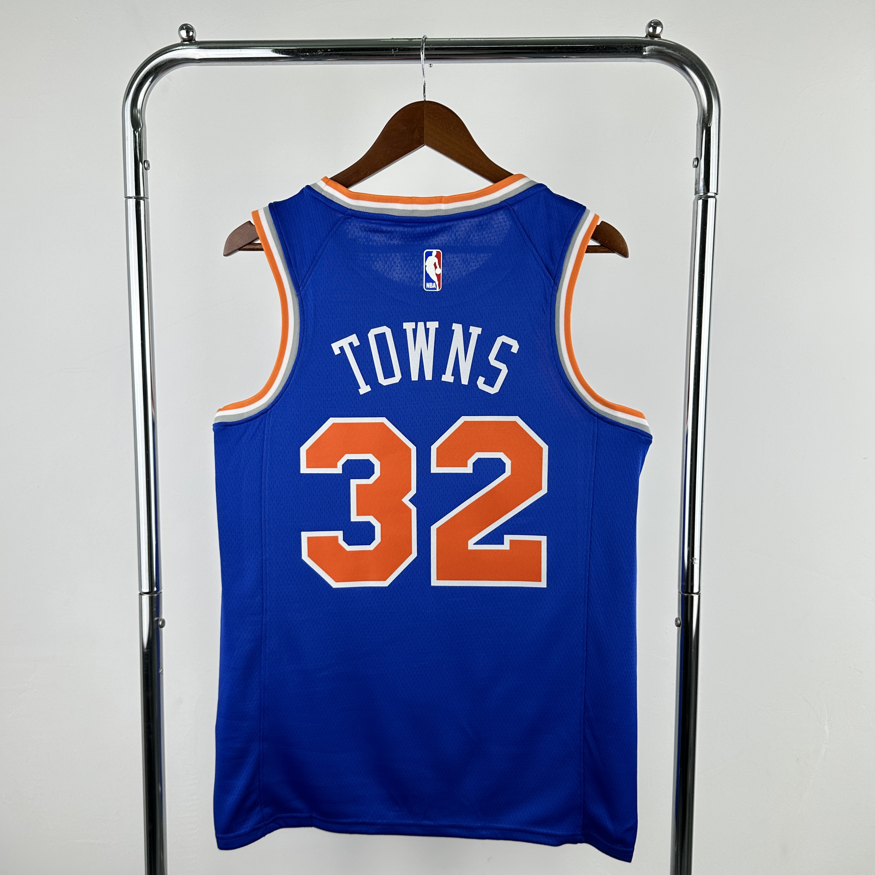 Men New York Knicks #32 Towns Blue Season Nike 2025 NBA Jersey